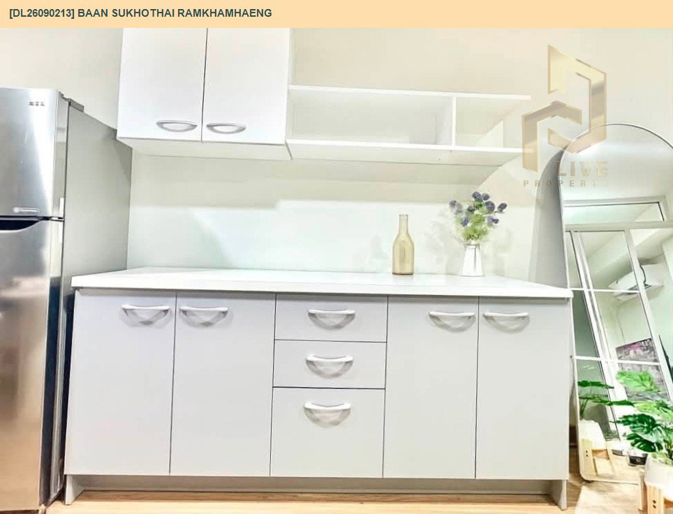 รูป DL26090213 ให้เช่าคอนโด บ้าน สุโขทัย รามคำแหง 1-2 (Baan Sukhothai Ramkhamhaeng 1-2) ใกล้ - พร้อมเข้าอยู่ โทรด่วน 0638692663 LineID @952jdxxk - รูปที่ 11/12