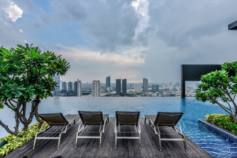 1Bed | 1Bath | BTS Krung Thon Buri | 39sqm | THB 19,000/mo | Fl.21 — Urbano Absolute Sathon-Taksin Bangkok