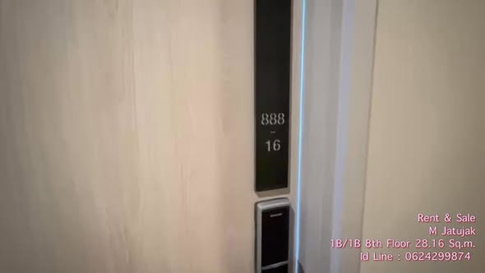1Bed | 1Bath | BTS Saphan Khwai | 28sqm | THB 18,000/mo | Fl.8 — M Jatujak Bangkok