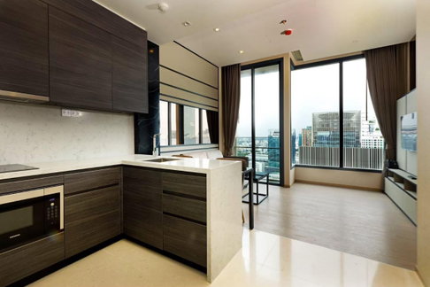 1 ห้องนอน | 1 ห้องน้ำ | MRT Sukhumvit | 44 ตร.ม. | 40,000 บาท/เดือน | ชั้น 32 — The Esse Asoke กรุงเทพฯ