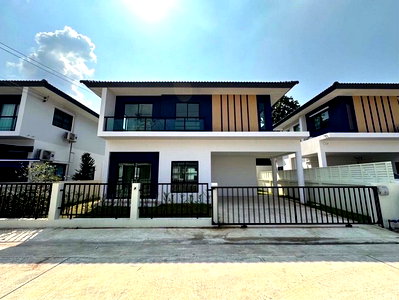 เช่าบ้านเดี่ยว ลำลูกกา คลองสี่ : ให้เช่าบ้านเดี่ยว 2 ชั้น42ตรว. CPN ninn วงแหวน-ลำลูกกา คลอง 6 ใกล้ตลาดชัชวาล