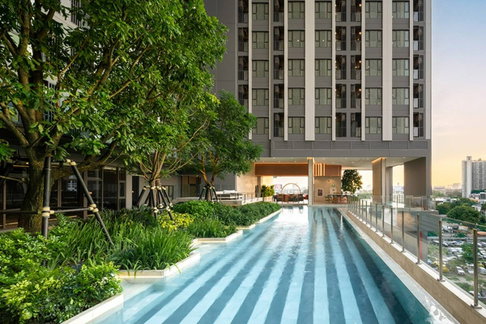 1Bed | 1Bath | BTS Phra Khanong | 36sqm | THB 28,000/mo | Fl.30 — Aspire Sukhumvit-Rama 4 Bangkok