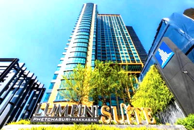 คอนโดให้เช่า : 1 ห้องนอน | 1 ห้องน้ำ | MRT Phetchaburi | 23 ตร.ม. | 15,000 บาท/เดือน | ชั้น 30 — Lumpini Suite Phetchaburi - Makkasan กรุงเทพฯ