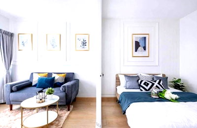 Condos for rent : 1Bed | 1Bath | BTS On Nut | 31sqm | THB 14,000/mo | Fl.7 — A Space Me Sukhumvit 77 Bangkok