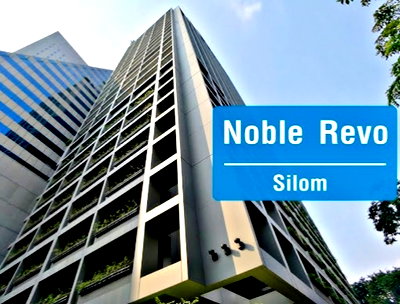 Condos for rent : 1Bed | 1Bath | BTS Surasak | 34sqm | THB 20,000/mo | Fl.19 — Noble Revo Silom Bangkok