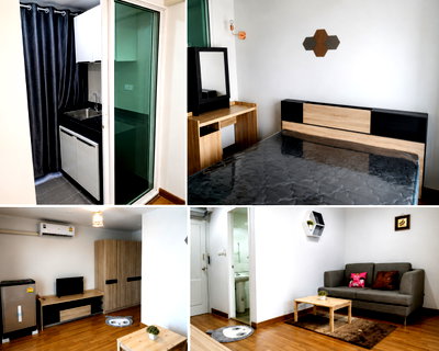 Condos for rent : 1Bed | 1Bath | BTS On Nut | 28sqm | THB 12,000/mo | Fl.2 — Regent Home Sukhumvit 81 Bangkok