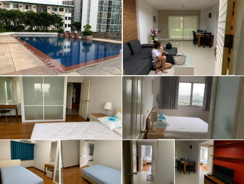 2 ห้องนอน | 1 ห้องน้ำ | BTS Udom Suk | 70 ตร.ม. | 25,000 บาท/เดือน | ชั้น 18 — Supalai City Resort Bearing Station Sukumvit 105 กรุงเทพฯ