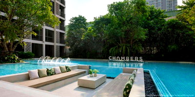 Condos for rent : 1Bed | 1Bath | BTS On Nut | 36sqm | THB 20,000/mo | Fl.4 — Chambers On-Nut Station Bangkok