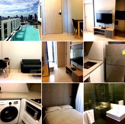 คอนโดให้เช่า : 1 ห้องนอน | 1 ห้องน้ำ | BTS Ekkamai | 29 ตร.ม. | 22,000 บาท/เดือน | ชั้น 6 — M Thonglor 10 กรุงเทพฯ