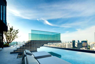 Condos for rent : 1Bed | 1Bath | MRT Phra Ram 9 | 34sqm | THB 30,000/mo | Fl.19 — Ashton Asoke - Rama 9 Bangkok