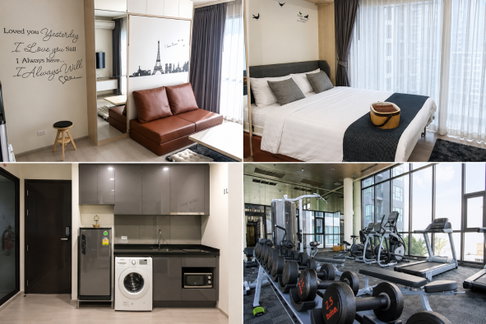 สตูดิโอ | 1 ห้องน้ำ | MRT Phra Ram 9 | 22 ตร.ม. | 14,000 บาท/เดือน | ชั้น 29 — Rhythm Asoke กรุงเทพฯ