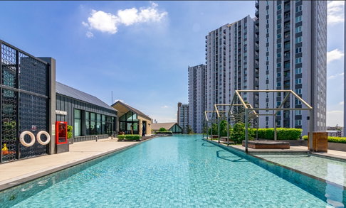 1Bed | 1Bath | MRT Huai Khwang | 30sqm | THB 15,500/mo | Fl.3 — Chapter One Eco Ratchada - Huai Bangkok