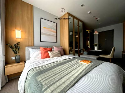 Condos for rent : Studio | 1Bath | ARL Makkasan | 30sqm | THB 18,000/mo | Fl.36 — Life Asoke Hype Bangkok