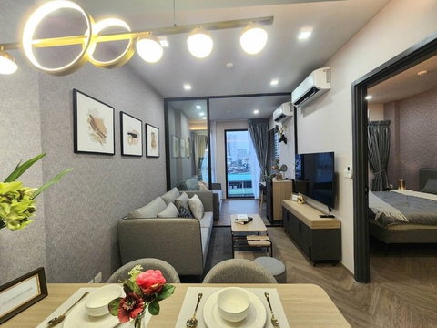 2Bed | 1Bath | MRT Sam Yan | 46sqm | THB 35,000/mo | Fl.9 — Chapter Chula-Samyan Bangkok