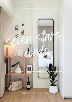 Seven star condo : Rent : เช่าเพียง 9,000บ/ด 🌻พร้อมเข้าวันที่ 5 ต.ค. นี้ พร้อมจอง‼️