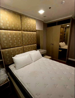 คอนโดให้เช่า : 2 ห้องนอน | 1 ห้องน้ำ | BTS Samrong | 52 ตร.ม. | 25,000 บาท/เดือน | ชั้น 20 — Metropolis Samrong Interchange Train Station กรุงเทพฯ