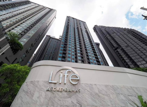 1 ห้องนอน | 1 ห้องน้ำ | MRT Phra Ram 9 | 28 ตร.ม. | 18,000 บาท/เดือน | ชั้น 22 — Life Asoke Rama 9 กรุงเทพฯ