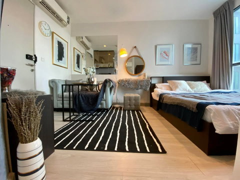 1Bed | 1Bath | BTS Krung Thon Buri | 22sqm | THB 14,000/mo | Fl.11 — Ideo Mobi Sathorn Bangkok