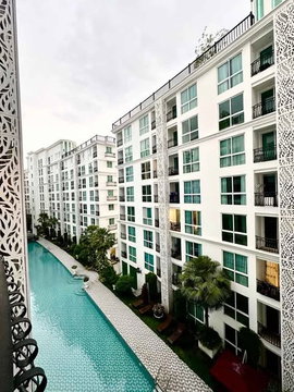 1Bed | 1Bath | MRT Bang O | 29sqm | THB 14,000/mo | Fl.5 — Olympus CITY GARDEN Pool View Bangkok