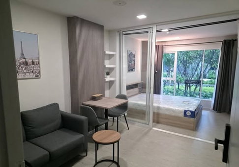 1Bed | 1Bath | MRT Ratchadaphisek | 29sqm | THB 15,000/mo | Fl.1 — Kave Town Island Bangkok