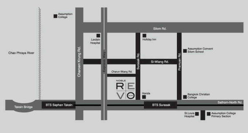 1 ห้องนอน | 1 ห้องน้ำ | BTS Surasak | 36.7 ตร.ม. | 19,000 บาท/เดือน | ชั้น 3 — Noble Revo Silom กรุงเทพฯ