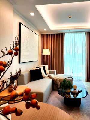 คอนโดให้เช่า : 2 ห้องนอน | 2 ห้องน้ำ | MRT Phetchaburi | 79 ตร.ม. | 60,000 บาท/เดือน | ชั้น 18 — Supalai Oriental กรุงเทพฯ