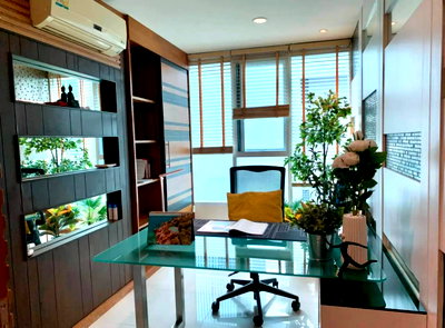 Condos for rent : 2Bed | 1Bath | MRT Phetchaburi | 64sqm | THB 40,000/mo | Fl.6 — Sukhumvit Living Town Bangkok