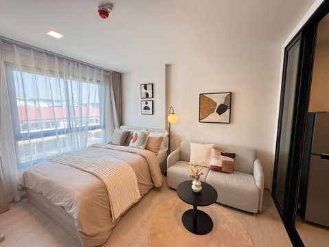 1Bed | 1Bath | ARL Ramkhamhaeng | 22sqm | THB 11,000/mo | Fl.2 — Dcondo Vivid Bangkok