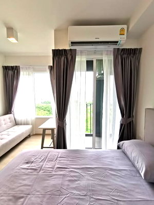 คอนโดให้เช่า : สตูดิโอ | 1 ห้องน้ำ | MRT Huai Khwang | 23 ตร.ม. | 12,000 บาท/เดือน | ชั้น 9 — Chapter One Eco กรุงเทพฯ