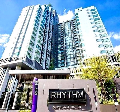 คอนโดให้เช่า : 1 ห้องนอน | 1 ห้องน้ำ | BTS Thong Lo | 33 ตร.ม. | 25,000 บาท/เดือน | ชั้น 20 — Rhythm Sukhumvit 36-38 กรุงเทพฯ