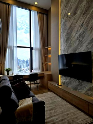 Condos for rent : 1Bed | 1Bath | MRT Queen Sirikit National Convention Centre | 41sqm | THB 35,000/mo | Fl.34 — Life Rama 4 - Asoke Bangkok