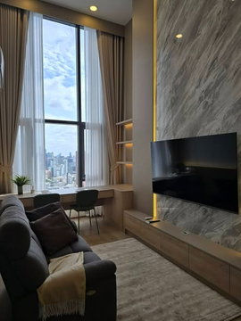 1Bed | 1Bath | MRT Queen Sirikit National Convention Centre | 41sqm | THB 35,000/mo | Fl.34 — Life Rama 4 - Asoke Bangkok