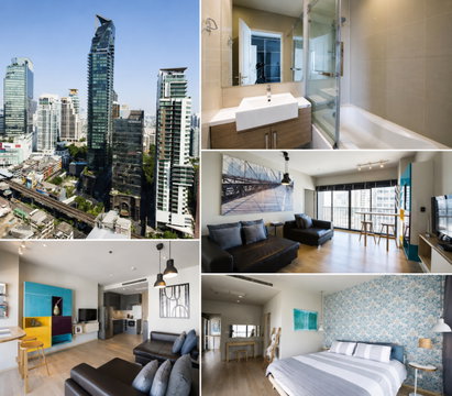 1Bed | 11Bath | BTS Phrom Phong | 55sqm | THB 32,000/mo | Fl.10 — Noble Refine Bangkok