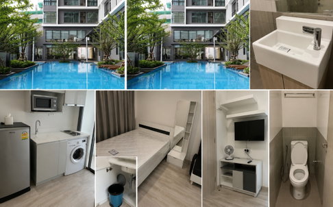 1 ห้องนอน | 1 ห้องน้ำ | MRT Phra Ram 9 | 22 ตร.ม. | 12,000 บาท/เดือน | ชั้น 12 — Ideo Mobi Rama 9 กรุงเทพฯ