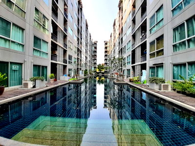 คอนโดให้เช่า : 1 ห้องนอน | 1 ห้องน้ำ | MRT Huai Khwang | 35 ตร.ม. | 10,000 บาท/เดือน | ชั้น 4 — A Space Play Ratchada-Sutthisan กรุงเทพฯ