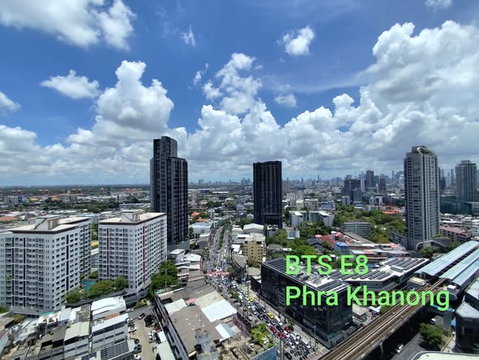 สตูดิโอ | 1 ห้องน้ำ | BTS Phra Khanong | 37 ตร.ม. | 18,000 บาท/เดือน | ชั้น 27 — Sky Walk Residences กรุงเทพฯ