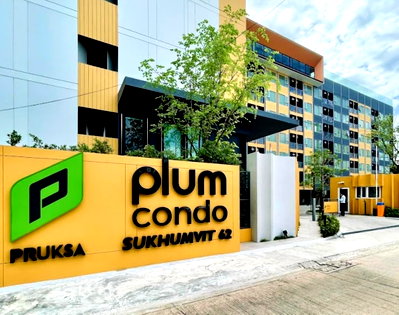 Condos for rent : 2Bed | 1Bath | BTS Bang Chak | 35sqm | THB 15,000/mo | Fl.1 — Plum Condo Sukhumvit 62 Bangkok