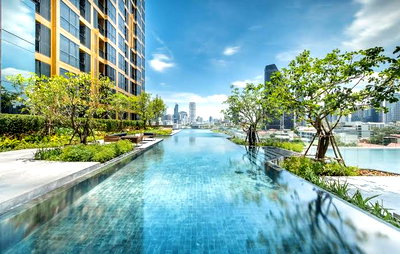 คอนโดให้เช่า : 1 ห้องนอน | 1 ห้องน้ำ | BTS Thong Lo | 36 ตร.ม. | 24,000 บาท/เดือน | ชั้น 39 — Oka Haus Sukhumvit 36 กรุงเทพฯ