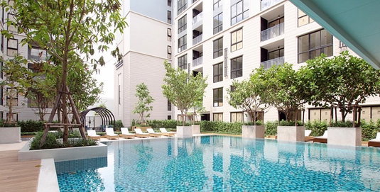 รูปภาพ 1Bed | 1Bath | MRT Phra Ram 9 | 30sqm | THB 17,000/mo | Fl.5 — Maestro 03 Ratchada-Rama 9 Bangkok