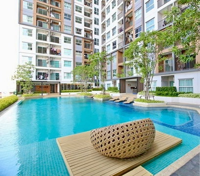1 ห้องนอน | 1 ห้องน้ำ | BTS Nonthaburi Civic Center | 31 ตร.ม. | 8,000 บาท/เดือน | ชั้น 9 — The Trust Condo กรุงเทพฯ