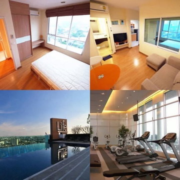1Bed | 1Bath | BTS Phra Khanong | 30sqm | THB 15,000/mo | Fl.12 — Life At Sukumvit 65 Bangkok