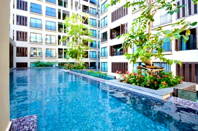 คอนโดให้เช่า : 1 ห้องนอน | 1 ห้องน้ำ | BTS Phrom Phong | 33 ตร.ม. | 21,000 บาท/เดือน | ชั้น 7 — Condolette Dwell Sukhumvit 26 กรุงเทพฯ
