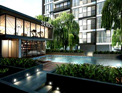 Condos for rent : 1Bed | 1Bath | BTS On Nut | 41sqm | THB 23,000/mo | Fl.3 — Serio Sukhumvit 50 Bangkok
