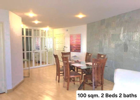 2Bed | 2Bath | BTS Chong Nonsi | 100sqm | THB 38,000/mo | Fl.13 — Bangkok Garden Condo Bangkok