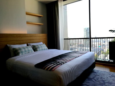 Condos for rent : 1Bed | 1Bath | BTS Surasak | 34sqm | THB 22,000/mo | Fl.28 — Noble Revo Silom Bangkok