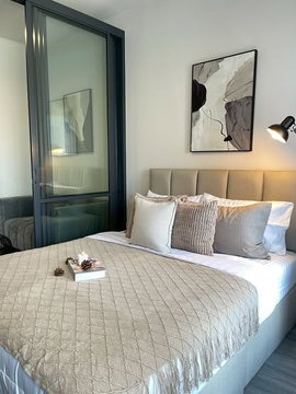 1 ห้องนอน | 1 ห้องน้ำ | BTS Phra Khanong | 30 ตร.ม. | 18,000 บาท/เดือน | ชั้น 17 — Ideo Sukhumvit - Rama 4 กรุงเทพฯ