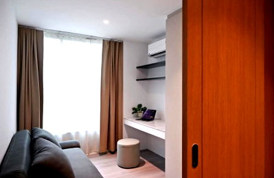คอนโดให้เช่า : 2 ห้องนอน | 3 ห้องน้ำ | MRT Phetchaburi | 124 ตร.ม. | 85,000 บาท/เดือน | ชั้น 4 — Sukhumvit Living Town กรุงเทพฯ