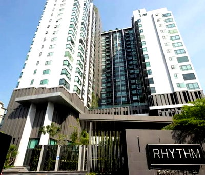 คอนโดให้เช่า : 1 ห้องนอน | 1 ห้องน้ำ | BTS Thong Lo | 33 ตร.ม. | 25,000 บาท/เดือน | ชั้น 20 — Rhythm Sukhumvit 36-38 กรุงเทพฯ