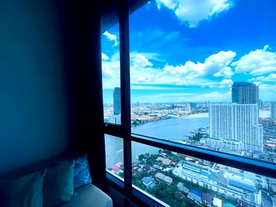 Condos for rent : Studio | 1Bath | BTS Asok | 26sqm | THB 18,000/mo | Fl.33 — Chapter Charoenkrung - Riverside Bangkok