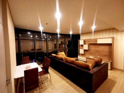 Condos for rent : 2Bed | 2Bath | BTS Nana | 62sqm | THB 40,000/mo | Fl.31 — Lumpini Suite Phetchaburi - Makkasan Bangkok